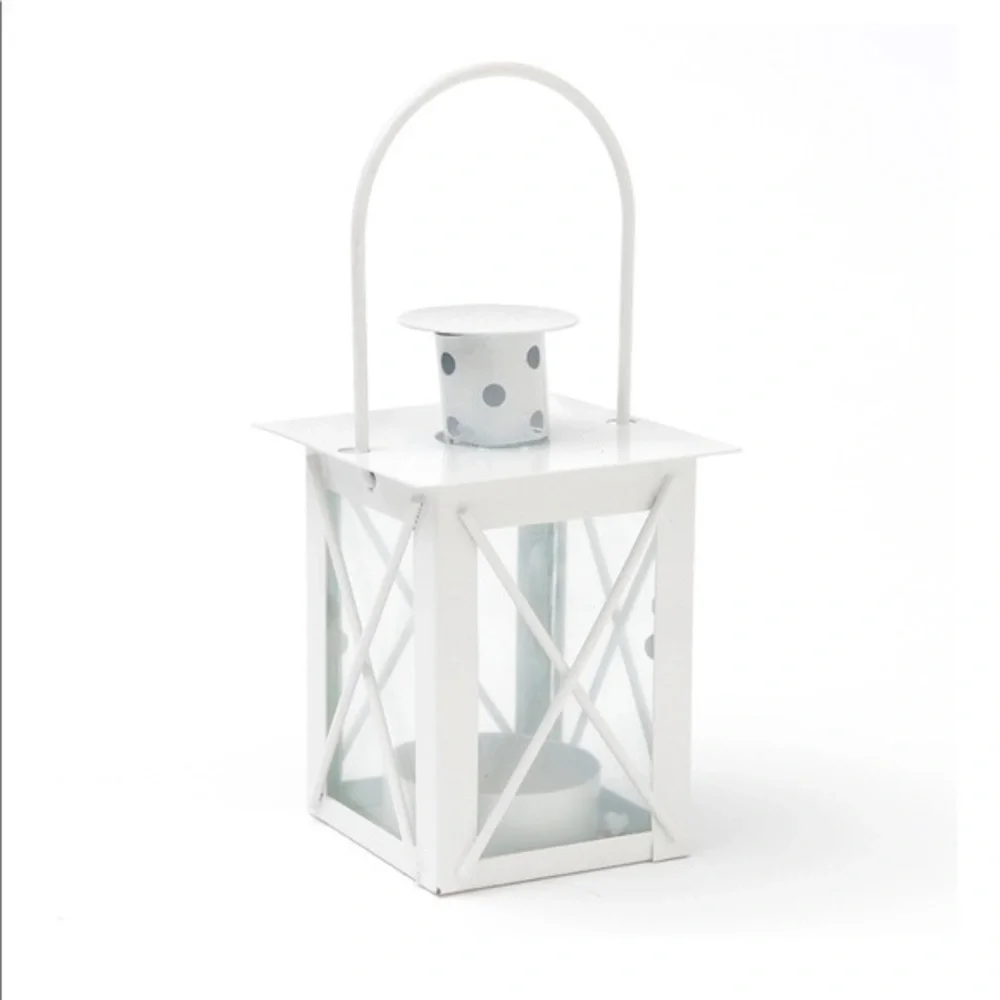 White Lantern Candle Holder - Elegant Wedding Favors for Guests
